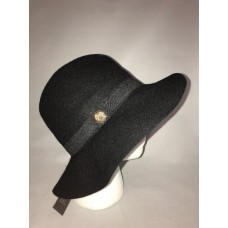Vince Camuto Mujer&apos;s Bucket Hat Wool Black Logo Detail Adjustable New  eb-08119619